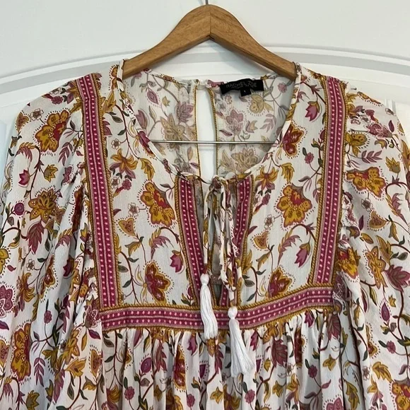 Rachel Zoe Boho Mini Dress Large - Picture 3 of 8